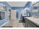 Bright and airy bathroom with double vanities and stylish decor at 781 Wigan Pier Dr, Henderson, NV 89002