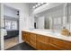 Bathroom showcasing a double sink vanity with lots of counter space and storage at 8924 Sail Bay Dr, Las Vegas, NV 89117
