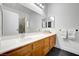 Bathroom showcasing a double sink vanity with lots of counter space and storage at 8924 Sail Bay Dr, Las Vegas, NV 89117