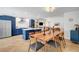 Spacious kitchen and dining area with hardwood floors and stainless steel appliances at 8924 Sail Bay Dr, Las Vegas, NV 89117