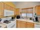 Functional kitchen with modern appliances, a white sink, and plenty of counter space at 8962 Shale Valley St, Las Vegas, NV 89123