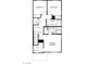 Floorplan featuring primary bedroom, bath and bedrooms 2 and 3 at 9242 Soho Sky Ct, Las Vegas, NV 89148