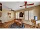 Charming breakfast nook featuring a round table, tiled floors, and natural light at 9912 Woodhouse Dr, Las Vegas, NV 89134