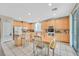 Spacious kitchen features ample cabinet space and a dining area at 10409 Snowdon Flat Ct, Las Vegas, NV 89129