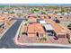 Eye-level aerial showcasing the home's exterior, the desert landscaping, and location at 1319 Yosemite St, Boulder City, NV 89005