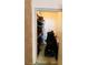 Walk-in storage closet filled with boxes, shelving, and organizational supplies at 2925 Wigwam Pkwy # 724, Henderson, NV 89074