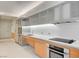 Modern kitchen featuring stainless steel appliances, sleek countertops, and ample cabinet space at 3726 S Las Vegas Blvd # 1003, Las Vegas, NV 89158