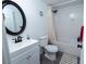 Clean, updated bathroom with white vanity, modern fixtures, and a shower-tub combination at 3934 Palos Verdes St, Las Vegas, NV 89119