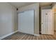 Bedroom featuring a closet with sliding doors and beige walls at 4428 Ash Ave, Las Vegas, NV 89110