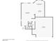 Detailed first floor plan layout including living room, kitchen, bathroom, and garage dimensions at 5853 Gentleslope St, Henderson, NV 89011