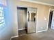 Bright walk-in closet with mirrored doors offers wire shelving for ample storage solutions at 81 Sertata Ct, Henderson, NV 89074