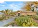 Attractive home with desert landscaping, mature trees, and a well-maintained front yard at 1234 Campbell Dr, Las Vegas, NV 89102