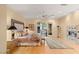 Serene main bedroom with fireplace, French doors to backyard, and plush furnishings at 1234 Campbell Dr, Las Vegas, NV 89102