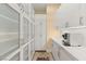 Pantry with white cabinetry, stone countertops, and ample storage space at 1234 Campbell Dr, Las Vegas, NV 89102