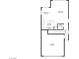 Layout of first floor featuring kitchen, living room, dining area, foyer, bathroom and garage dimensions at 12524 Skylight View St, Las Vegas, NV 89138