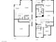 Complete home layout of the first and second floor with labeled rooms and dimensions at 12524 Skylight View St, Las Vegas, NV 89138