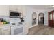 Charming kitchen with modern appliances, light countertops, and ample storage space at 1900 Cameron St, Las Vegas, NV 89102
