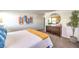 Cozy main bedroom features neutral walls, carpeted floors, and decor, offering a relaxing retreat at 216 Biscotti Ave # Lot 126, North Las Vegas, NV 89084