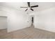 Neutral bedroom with carpet, ceiling fan, closet and ensuite bathroom view at 2838 Geary Pl # 4002, Las Vegas, NV 89109
