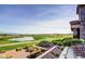 Scenic view of the golf course and water feature from patio, beautifully landscaped at 2999 Gettysburg Ave, Henderson, NV 89052