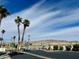 Community entrance lined with palm trees at 3550 Bay Sands Dr # 1005, Laughlin, NV 89029
