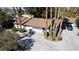 Aerial view of home with long driveway and multiple parking spaces at 4012 Vegas Dr, Las Vegas, NV 89108