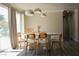 Well lit dining room featuring pendant lighting and hardwood floors at 4012 Vegas Dr, Las Vegas, NV 89108