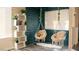 Charming sitting area with unique swing chairs and vibrant plants at 4012 Vegas Dr, Las Vegas, NV 89108