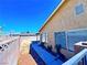 Exterior view of the property's backyard and walkway at 4016 Calle Paula, Las Vegas, NV 89103