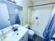 Standard bathroom with vanity sink, toilet and shower with bath tub at 4016 Calle Paula, Las Vegas, NV 89103