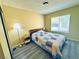 Bedroom featuring a window, wood-look flooring, and closet at 4016 Calle Paula, Las Vegas, NV 89103