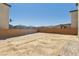 Fenced in backyard, perfect to design to your outdoor needs with brick pavers at 4630 Adonis Blue St, North Las Vegas, NV 89031