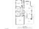Floor plan showing layout of rooms including primary bedroom, living room, kitchen and garage at 5436 Red Sun Dr, Las Vegas, NV 89149