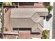 An aerial view of a well-maintained roof showcasing its geometric design and durable tile construction at 5500 E Volterra Dr, Pahrump, NV 89061