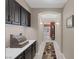 Hallway showing custom cabinets and counter at 5858 Majestic Tide Ave, Las Vegas, NV 89131