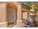 Charming front entrance with a covered porch and a welcoming atmosphere at 6046 Bassio Ave, Las Vegas, NV 89141