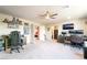 Spacious bonus room featuring a ceiling fan and large open floorplan at 6047 Ancient Peaks Ave, Las Vegas, NV 89141