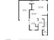 Detailed floor plan of first floor of home including living room, kitchen and garage dimensions at 6299 Oread Ave, Las Vegas, NV 89139