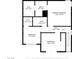 Home's second floor plan featuring bedrooms, walk in closets, and bathrooms at 6299 Oread Ave, Las Vegas, NV 89139
