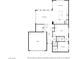 An open-concept first floor plan featuring a living room, dining area, kitchen, garage, and bedroom at 6433 Farness St, Las Vegas, NV 89135
