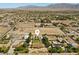 This aerial view captures the home's proximity to outdoor amenities with expansive desert surroundings at 7350 W Rome Blvd, Las Vegas, NV 89131