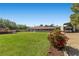Expansive backyard featuring a lush lawn, mature trees, and ample space for outdoor activities at 7350 W Rome Blvd, Las Vegas, NV 89131