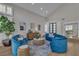 Stylish living area with contemporary furnishings, vaulted ceiling, and ample natural light at 8848 Rainbow Ridge Dr, Las Vegas, NV 89117