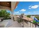 Private balcony offers scenic city views, seating, and outdoor recreation area at 9301 Verlaine Ct, Las Vegas, NV 89145