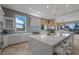 Gourmet kitchen featuring a large island, modern appliances, and ample counter space at 9301 Verlaine Ct, Las Vegas, NV 89145