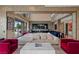 Spacious living room featuring modern furnishings and a large sliding glass door at 9301 Verlaine Ct, Las Vegas, NV 89145