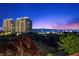 Stunning night view of city skyline from condominium tower at 9301 Verlaine Ct, Las Vegas, NV 89145