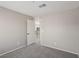 Neutral bedroom with a convenient access to the upstairs area at 10933 Sageview Ave, Las Vegas, NV 89166