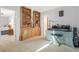 Bedroom includes a bookshelf, music corner with a keyboard and lots of natural light at 197 Ebb Tide Cir, Las Vegas, NV 89123