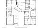 Simplified floor plan showcasing the layout of the house including room dimensions at 197 Ebb Tide Cir, Las Vegas, NV 89123